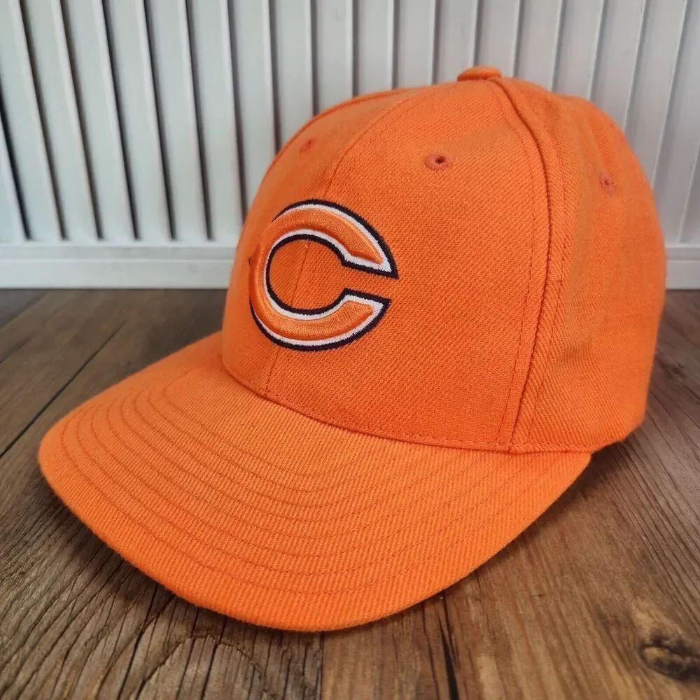 Chicago Bears Reebok On Field Strapback Hat Cap Orange Canvas NFL Football Sport